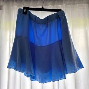 Arula Powder Blue Women's Plus Size Skort